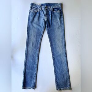 Loomstate Flux 100% Organic Cotton Straight Leg Jeans Mist Size 26 Made in USA